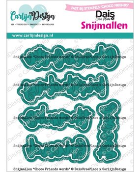CarlijnDesign Dies Choco Friends Words (CDSN-0333)