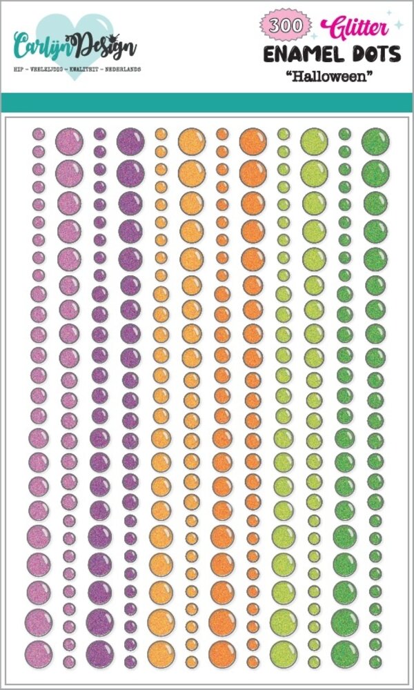 CarlijnDesign Glitter Enamel Dots Halloween (300pcs) (CDED-0011) CarlijnDesign Glitter Enamel Dots Halloween (300pcs) (CDED-0011)