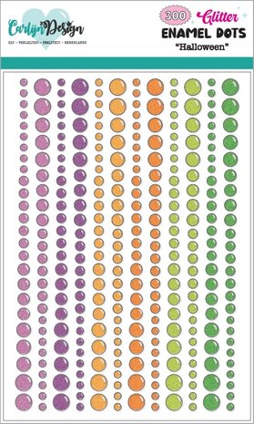 CarlijnDesign Glitter Enamel Dots Halloween (300pcs) (CDED-0011) CarlijnDesign Glitter Enamel Dots Halloween (300pcs) (CDED-0011)