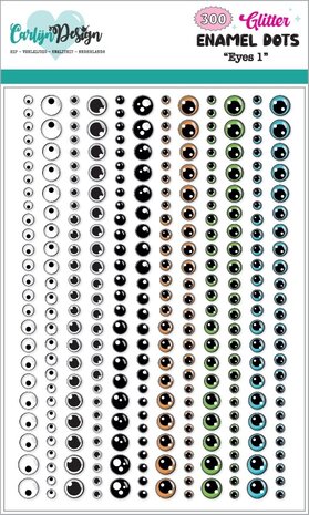 CarlijnDesign Glitter Enamel Dots Eyes 1 (300pcs) (CDED-0012) CarlijnDesign Glitter Enamel Dots Eyes 1 (300pcs) (CDED-0012)