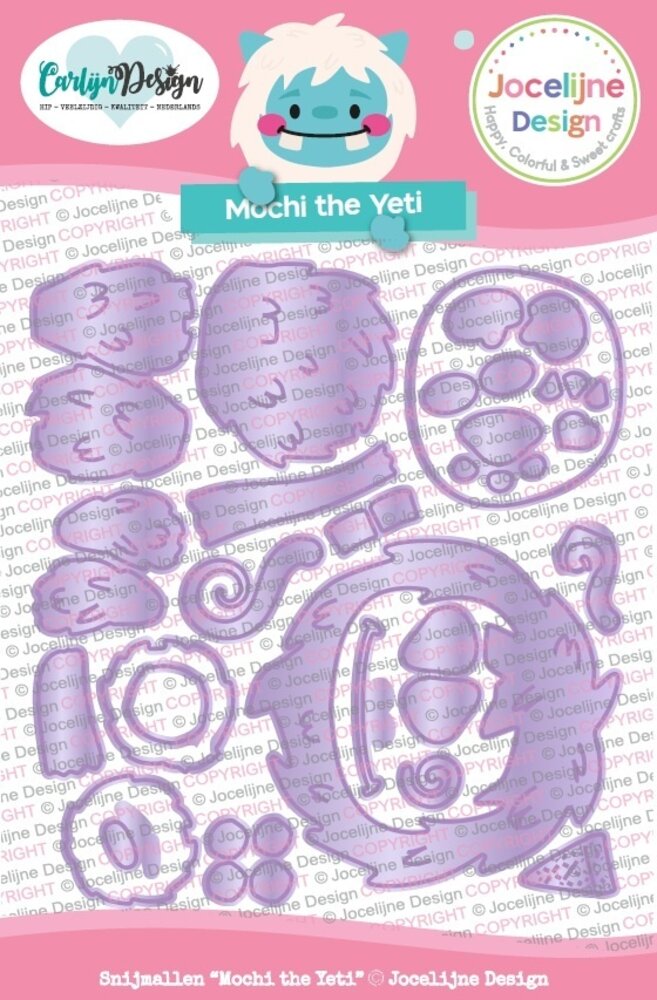 CarlijnDesign Snijmallen Mochi the Yeti (CDJD-0061) CarlijnDesign Snijmallen Mochi the Yeti (CDJD-0061)