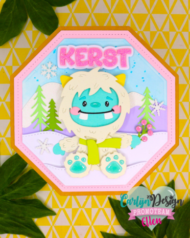 CarlijnDesign Snijmallen Mochi the Yeti (CDJD-0061) CarlijnDesign Snijmallen Mochi the Yeti (CDJD-0061)