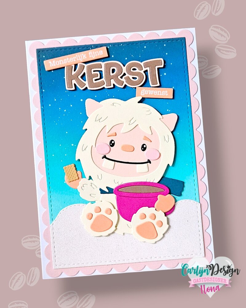 CarlijnDesign Snijmallen Mochi the Yeti (CDJD-0061) CarlijnDesign Snijmallen Mochi the Yeti (CDJD-0061)