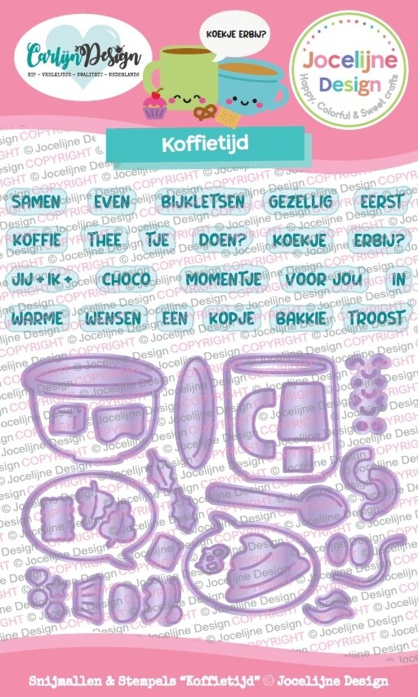CarlijnDesign Dies + Clear Stamps Koffietijd (CDJD-0063) CarlijnDesign Dies + Clear Stamps Koffietijd (CDJD-0063)