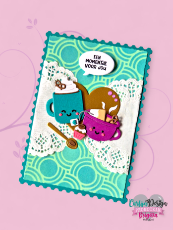 CarlijnDesign Dies + Clear Stamps Koffietijd (CDJD-0063) CarlijnDesign Dies + Clear Stamps Koffietijd (CDJD-0063)