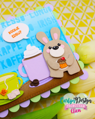 CarlijnDesign Dies + Clear Stamps Koffietijd (CDJD-0063) CarlijnDesign Dies + Clear Stamps Koffietijd (CDJD-0063)