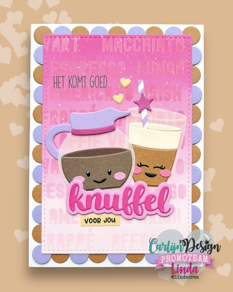 CarlijnDesign Dies + Clear Stamps Koffietijd (CDJD-0063) CarlijnDesign Dies + Clear Stamps Koffietijd (CDJD-0063)