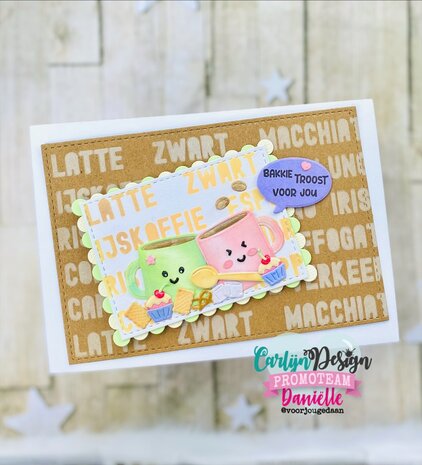 CarlijnDesign Dies + Clear Stamps Koffietijd (CDJD-0063) CarlijnDesign Dies + Clear Stamps Koffietijd (CDJD-0063)