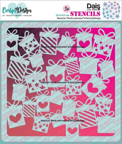 CarlijnDesign Stencils Kerst Patronen (CDSC-0044) CarlijnDesign Stencils Kerst Patronen (CDSC-0044)