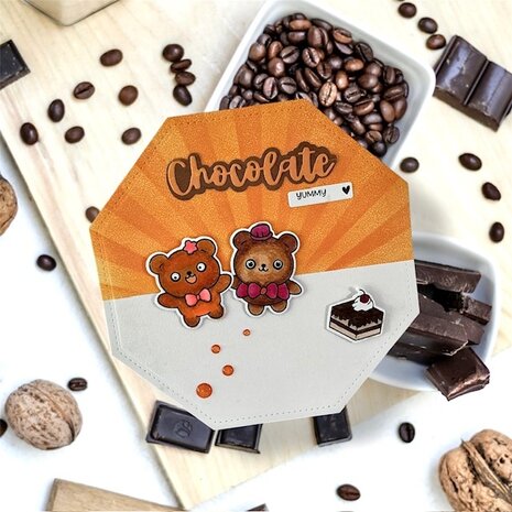 CarlijnDesign Snijmallen Outline Choco Friends (CDSN-0332) CarlijnDesign Snijmallen Outline Choco Friends (CDSN-0332)
