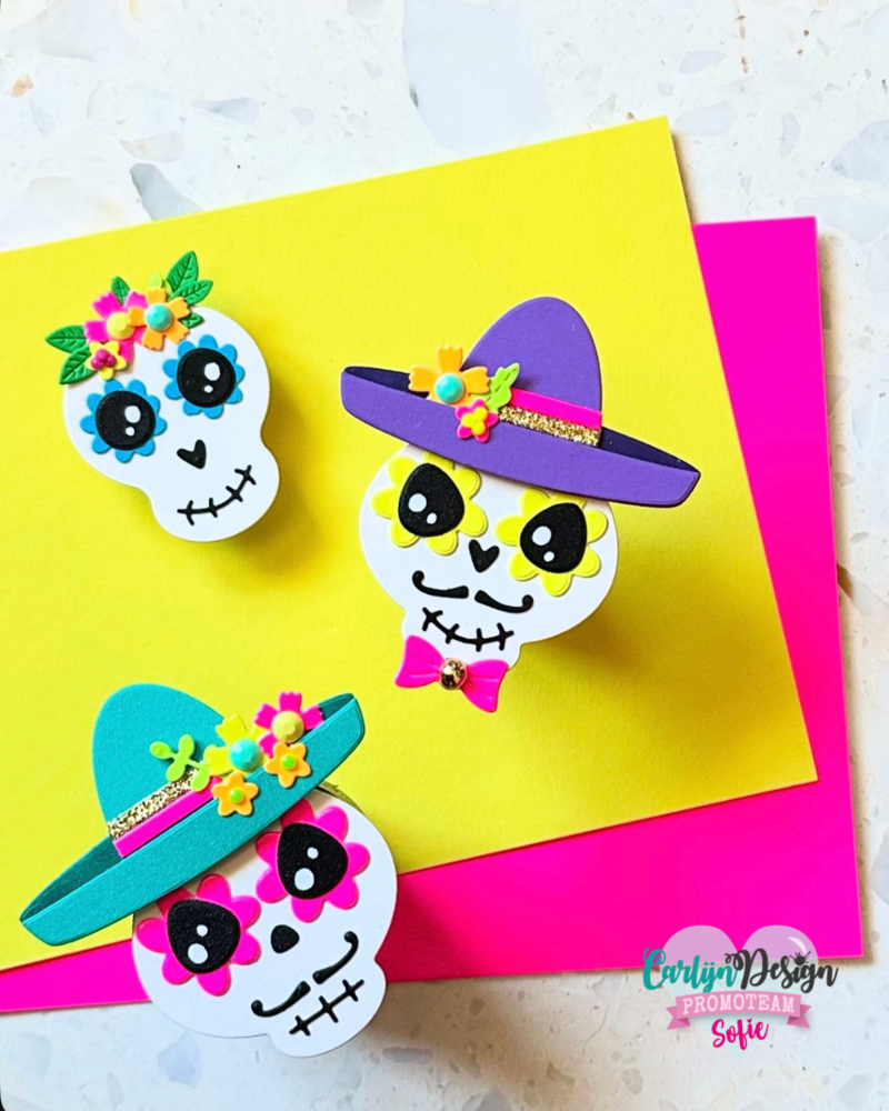 CarlijnDesign Snijmallen Sugar Skulls (CDSN-0327) CarlijnDesign Snijmallen Sugar Skulls (CDSN-0327)