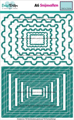 CarlijnDesign Dies A6 Rechthoeken Geschulpt (CDSN-0322) CarlijnDesign Dies A6 Rechthoeken Geschulpt (CDSN-0322)