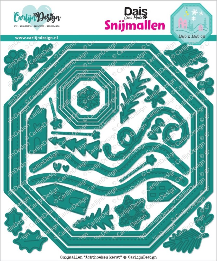 CarlijnDesign Dies Achthoeken Kerst (CDSN-0324) CarlijnDesign Dies Achthoeken Kerst (CDSN-0324)