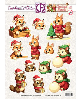 Creatief Art Christmas Animals 01 Creative CutOuts (CCO-023)