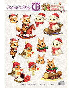 Creatief Art Christmas Animals 02 Creative CutOuts (CCO-024)