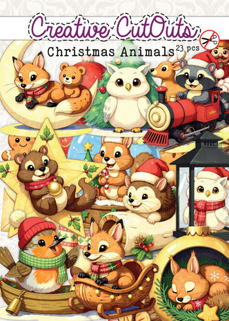 Creatief Art Christmas Animals Die-Cuts Creative CutOuts (23pcs) (CCODC-006)