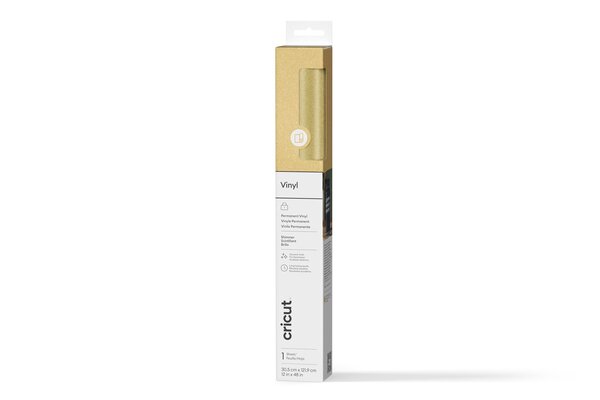 Cricut Premium Vinyl Shimmer 12x48 Inch Gold (2011346) Cricut Premium Vinyl Shimmer 12x48 Inch Gold (2011346)