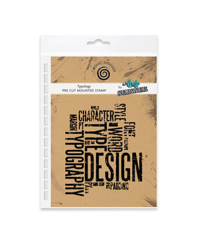 Katy Sue Designs Andy Skinner Pre Cut Rubber Stamp Set Typology (07-0049-AS)