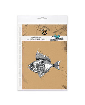 Katy Sue Designs Andy Skinner Pre Cut Rubber Stamp Set Steampunk Fish (07-0055-AS)