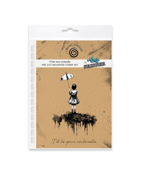 Katy Sue Designs Andy Skinner Pre Cut Rubber Stamp Set I'll Be Your Umbrella (07-0061-AS)
