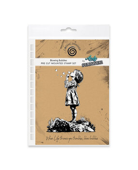 Katy Sue Designs Andy Skinner Pre Cut Rubber Stamp Set Blowing Bubbles (07-0071-AS)