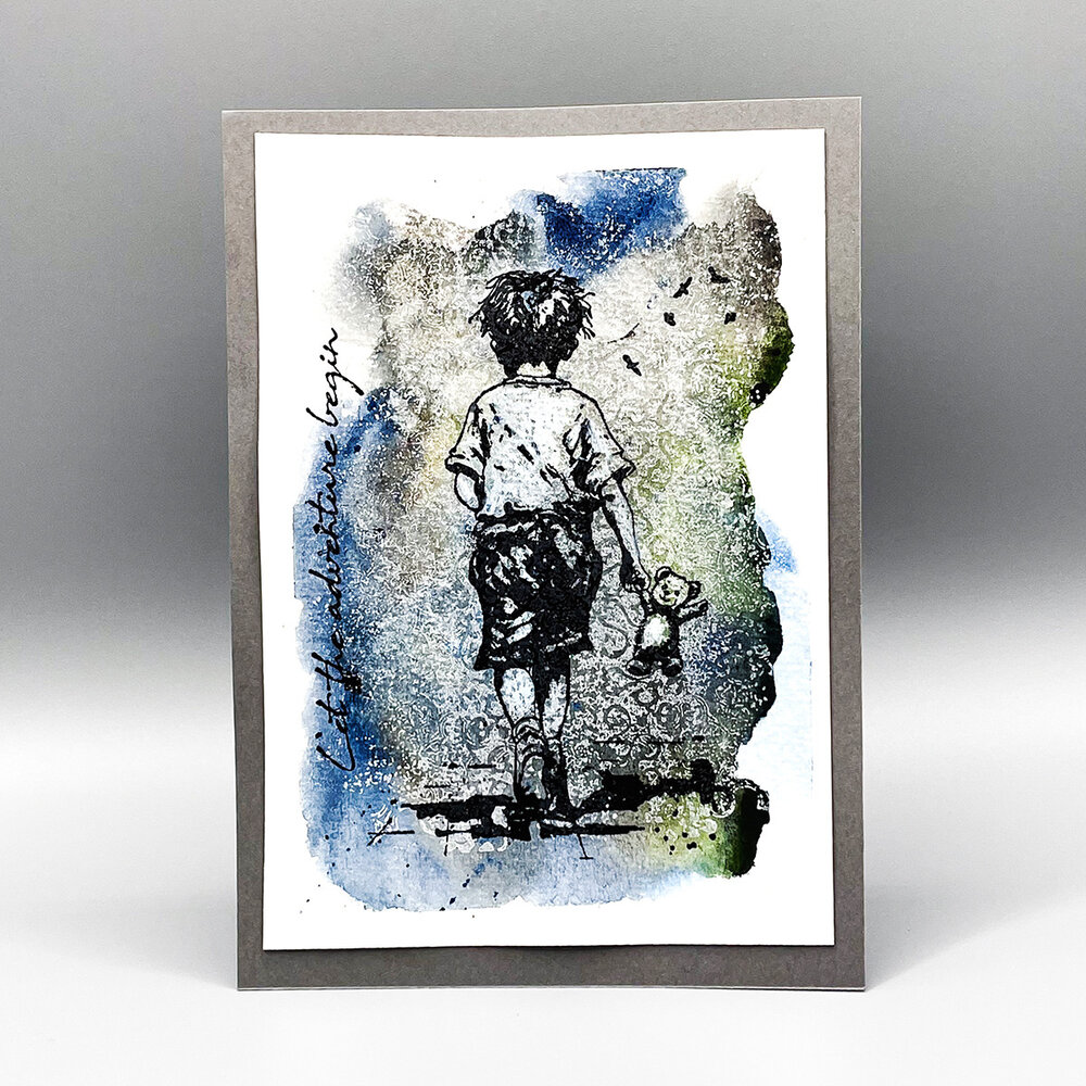 Katy Sue Designs Andy Skinner Pre Cut Rubber Stamp Set Let The Adventure Begin (07-0073-AS)