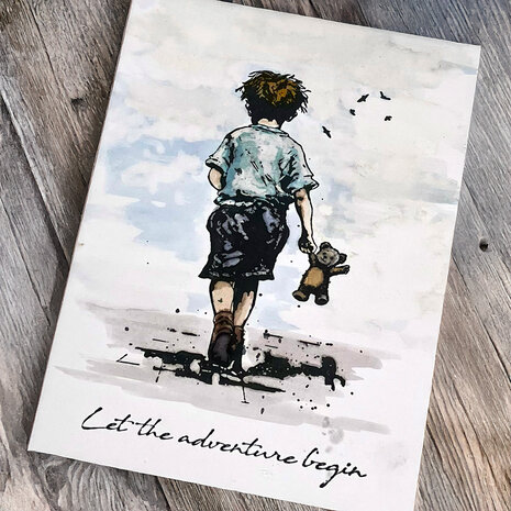 Katy Sue Designs Andy Skinner Pre Cut Rubber Stamp Set Let The Adventure Begin (07-0073-AS)