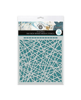 Katy Sue Designs Andy Skinner 8x8 Inch Mixed Media Stencil String Maze (08-0002-AS)