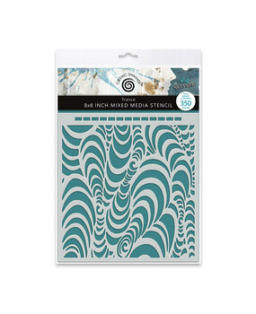 Katy Sue Designs Andy Skinner 8x8 Inch Mixed Media Stencil Trance (08-0005-AS)