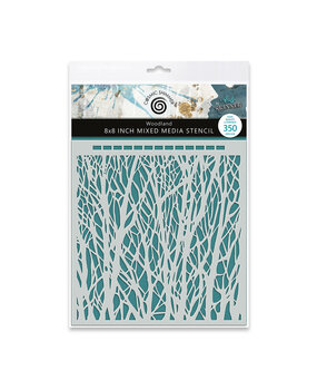 Katy Sue Designs Andy Skinner 8x8 Inch Mixed Media Stencil Woodland (08-0006-AS)