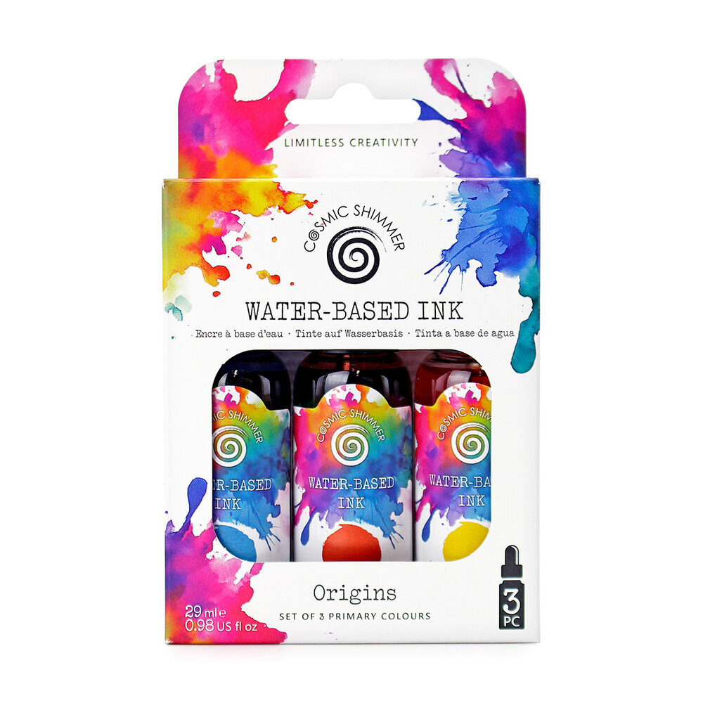 Katy Sue Designs Cosmic Shimmer Water-Based Inks Origins (3x29ml) (55-IKB001-S3) Katy Sue Designs Cosmic Shimmer Water-Based Inks Origins (3x29ml) (55-IKB001-S3)