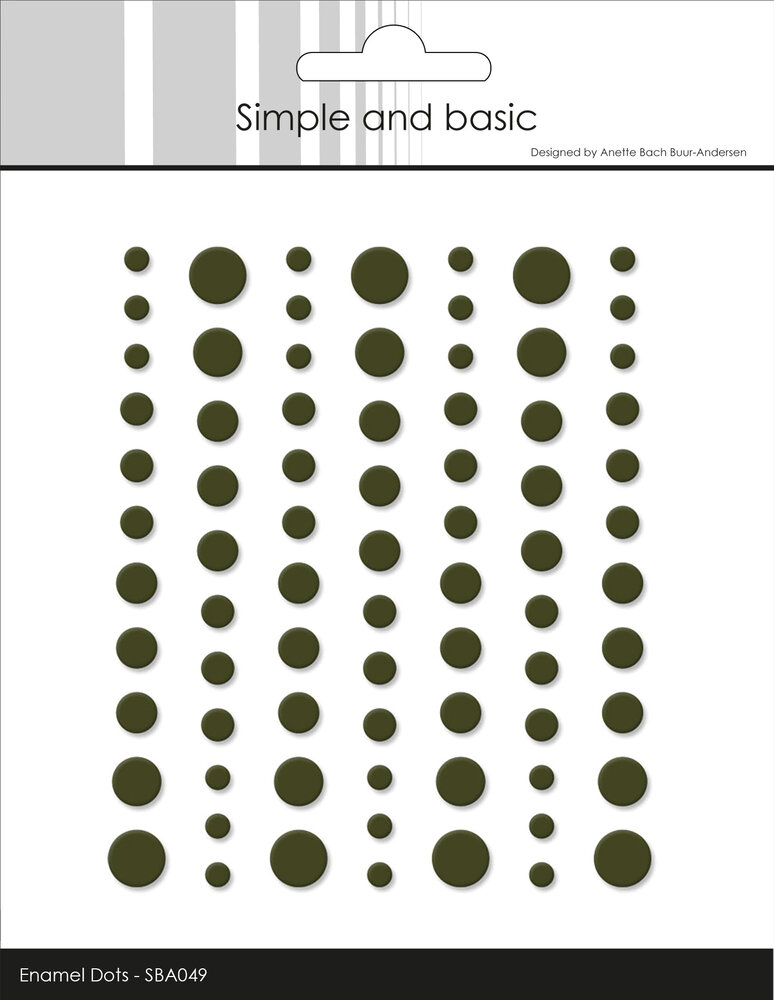 Simple and Basic Matte Enamel Dots Forest Green (77pcs) (SBA049)