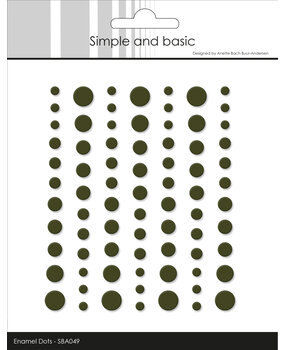 Simple and Basic Matte Enamel Dots Forest Green (77pcs) (SBA049)