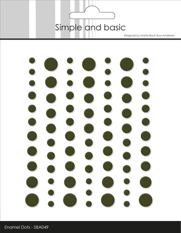 Simple and Basic Matte Enamel Dots Forest Green (77pcs) (SBA049)