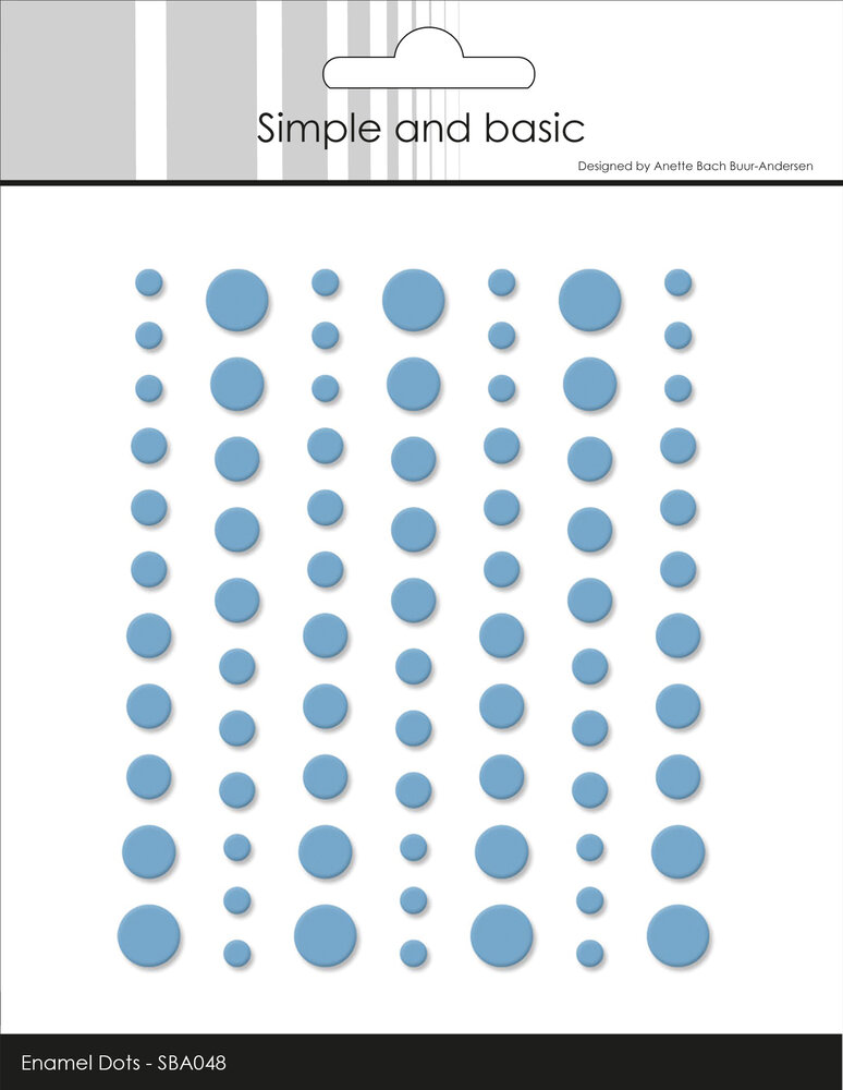 Simple and Basic Matte Enamel Dots Light Blue (77pcs) (SBA048)