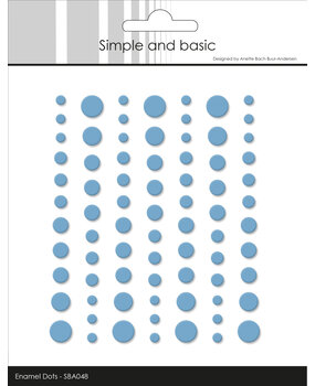 Simple and Basic Matte Enamel Dots Light Blue (77pcs) (SBA048)