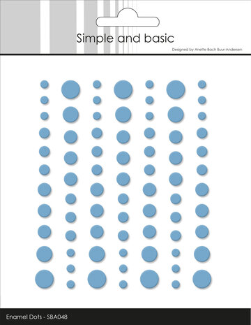 Simple and Basic Matte Enamel Dots Light Blue (77pcs) (SBA048)