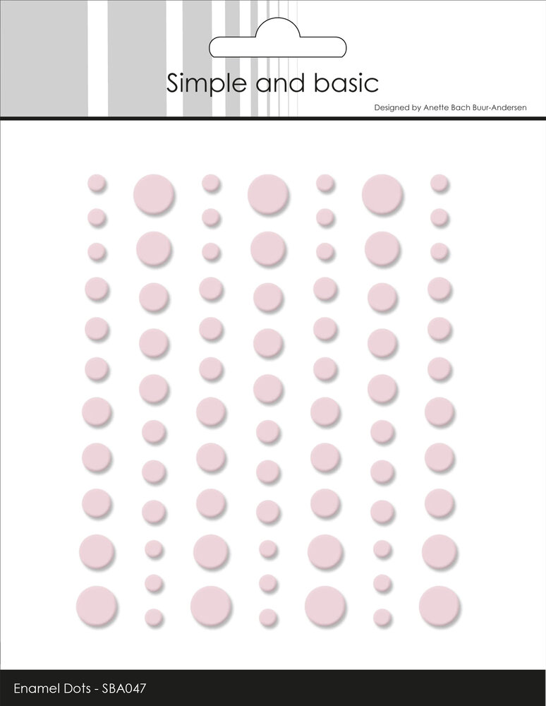 Simple and Basic Matte Enamel Dots Light Pink (77pcs) (SBA047)