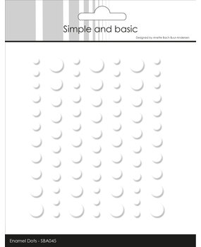 Simple and Basic Matte Enamel Dots Soft White (77pcs) (SBA045)