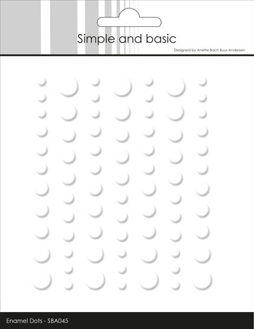 Simple and Basic Matte Enamel Dots Soft White (77pcs) (SBA045)