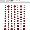 Simple and Basic Matte Enamel Dots Wine Red (77pcs) (SBA050)