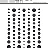 Simple and Basic Matte Enamel Dots Black (77pcs) (SBA046)