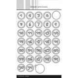 Simple and Basic Numbers in a Circle Dies (SBD589)