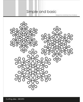 Simple and Basic Snowflakes Dies (SBD593)