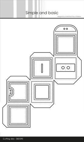 Simple and Basic Square Box Dies (SBD590)