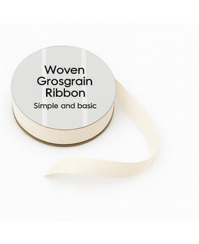 Simple and Basic Ivory Grosgrain Ribbon (8mmx10m) (SBA452)