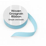 Simple and Basic Light Blue Grosgrain Ribbon (8mmx10m) (SBA454)