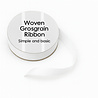 Simple and Basic White Grosgrain Ribbon (8mmx10m) (SBA451)