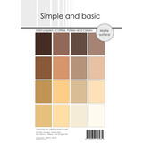 Simple and Basic Coffee, Toffee and Cream A5 Solid Papers (SBP973)
