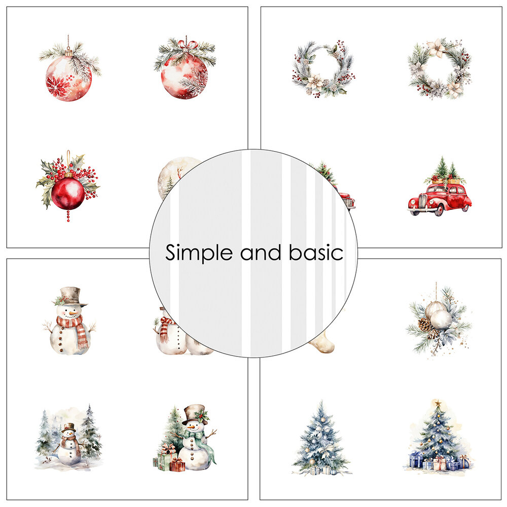 Simple and Basic Christmas 12x12 Inch Paper Pad (SBP754)